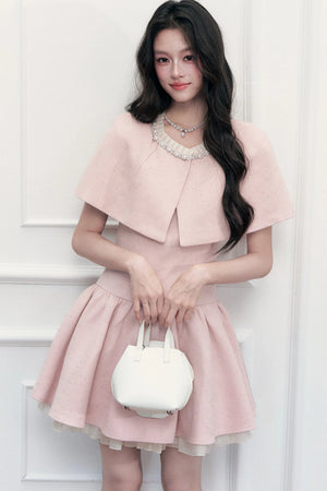 Capelet Cloak And Dress Set-Up