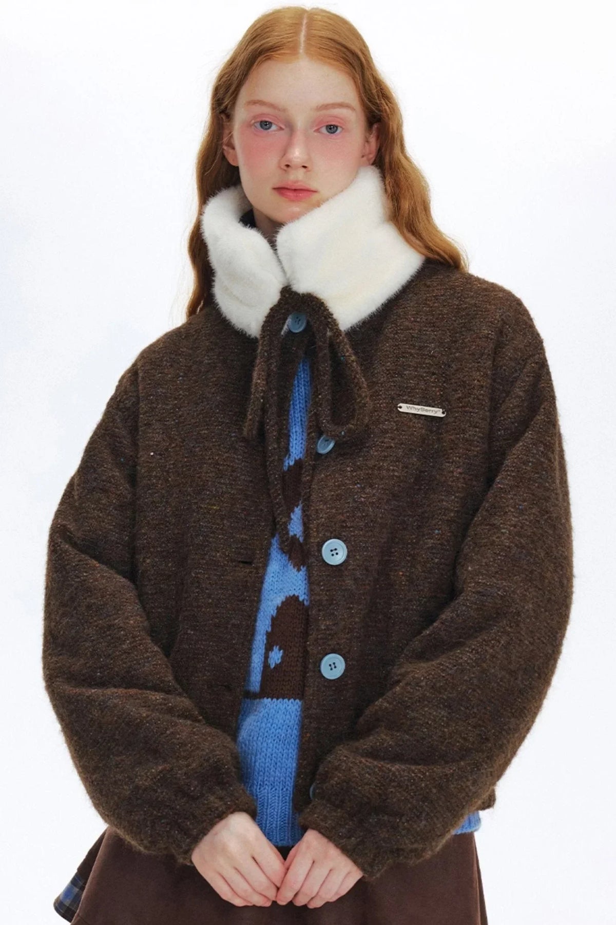 Caramel Cowsson Contrast Jacket