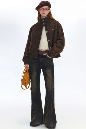 Caramel Cowsson Contrast Jacket