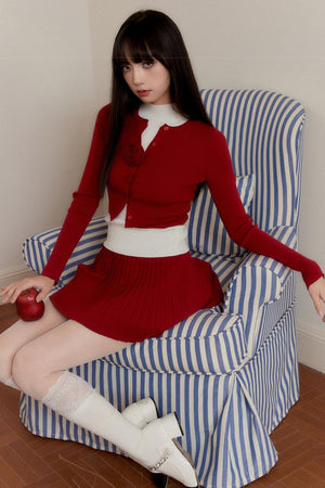Carnival Knit Cardigan Skirt Set-Up