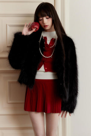 Carnival Knit Cardigan Skirt Set-Up
