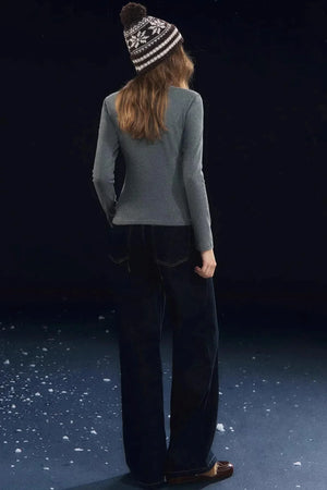 Carousel Print Velvet Top
