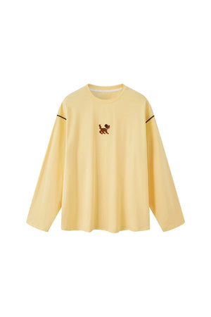 Cartoon Puppy Embroidery T-Shirt
