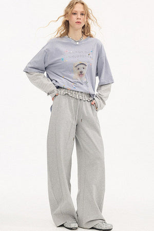 Cartoon Rhinestone Cotton T-Shirt