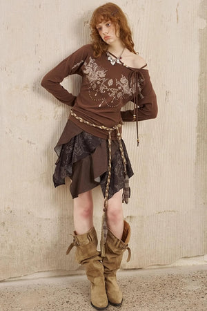Cashew A-Line Skirt