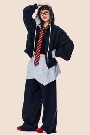 Casual Loose Top And Bottom Set-Up