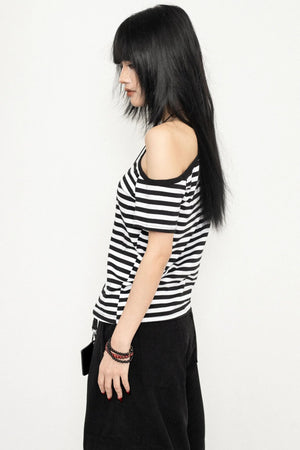 Casual Stripe Short T-Shirt