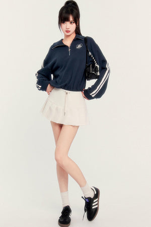 Casual Tennis Two-Piece Pleated Dress
