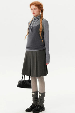 Casual Versatile Mid-Length Skirt