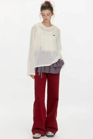Casual Wide-Leg Long Pants