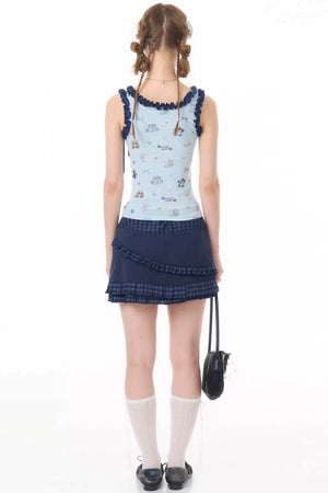 Cat Paradise Ruffled Camisole