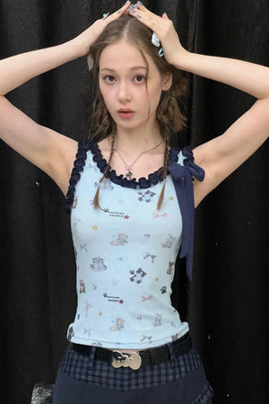 Cat Paradise Ruffled Camisole