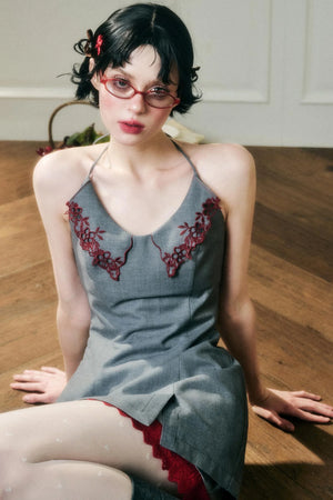 Celestial Calm Embroidered Dress