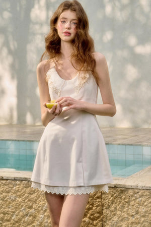 Celestial Calm Embroidered Dress