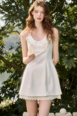 Celestial Calm Embroidered Dress