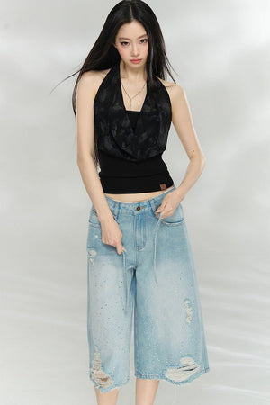 Chain Halter Neck Tank Top