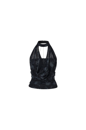 Chain Halter Neck Tank Top