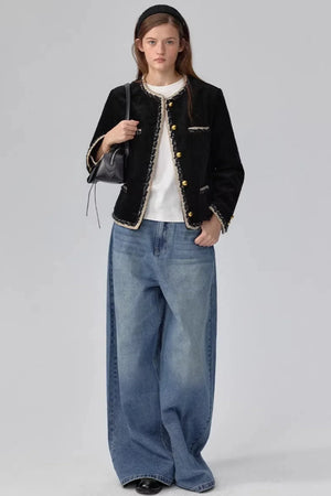 Chanel-Inspired Corduroy Jacket