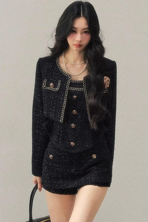 Chanel Wool Coat Skirt Set-Up