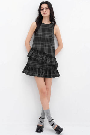 Checkered Sleeveless Dress