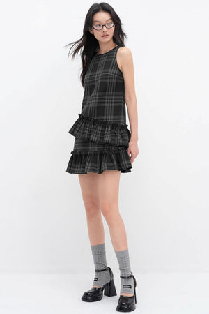 Checkered Sleeveless Dress