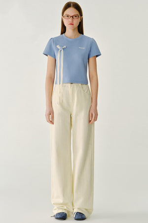 Cheese Butterfly Bow Jeans
