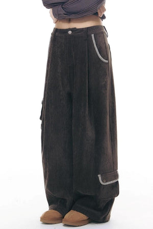 Chenille Multi-Pocket Pants