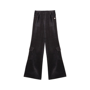 Chenille Slim Flared Pants