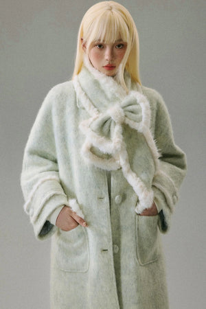 Cherry Blossom Tweed Long Coat