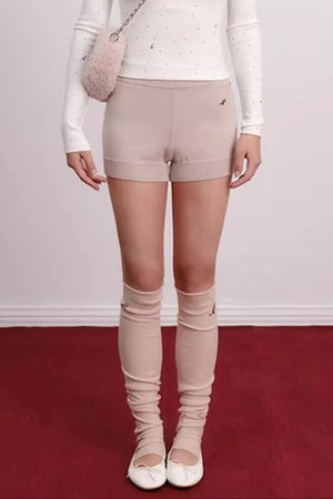 Cherry Embroidery Half-Zip Top Set-Up