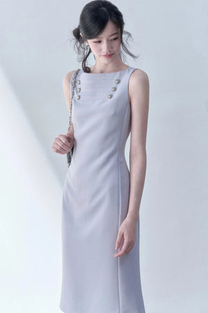 Cherry Gray Bodycon Dress