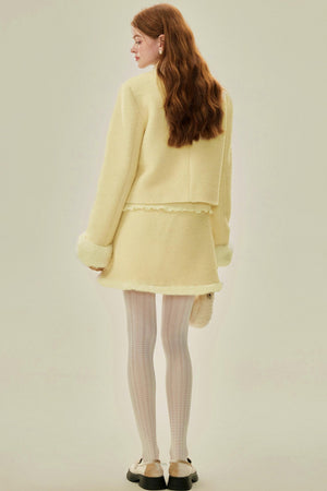 Chic Alpaca Wool Blend Suit Set-Up