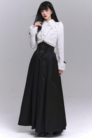 Chic Black Elegant Skirt Set-Up