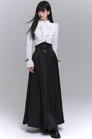 Chic Black Elegant Skirt Set-Up