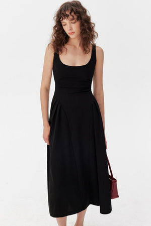 Chic Halter Neck Black Dress