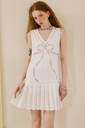 Chic Lace Knit Dress