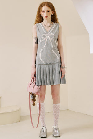 Chic Lace Knit Dress