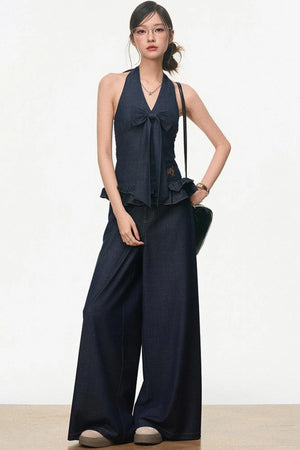 Chic Tencel Denim Suit Set-Up