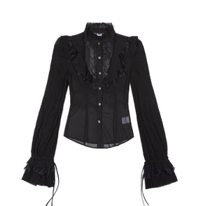 Chiffon Court Tunic Shirt