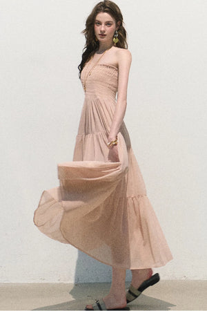 Chiffon Pleated A-Line Skirt