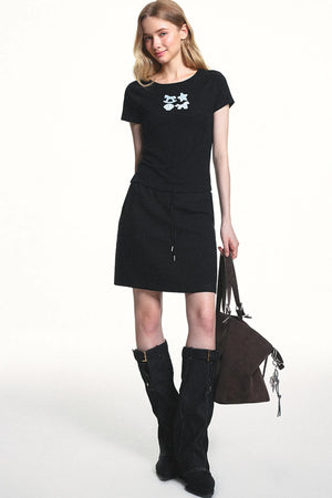 Childlike Applique Lyocell Top