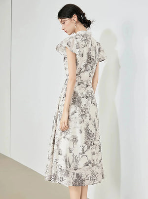 Chinese Buckle Cheongsam Dress