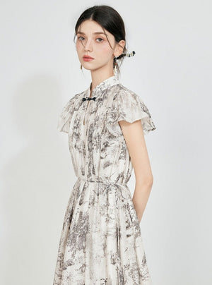 Chinese Buckle Cheongsam Dress