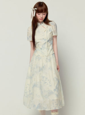 Chinese Elegant Skirt Set
