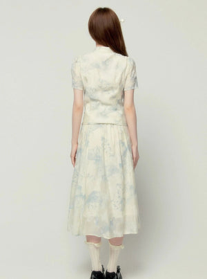Chinese Elegant Skirt Set