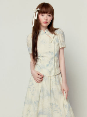 Chinese Elegant Skirt Set