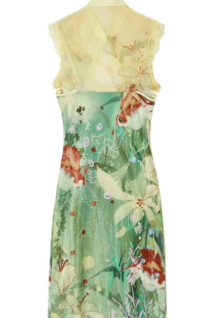 Chinese Style Camisole Cheongsam Dress Set