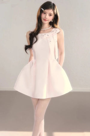 Classic French Waist-Cinching Dress
