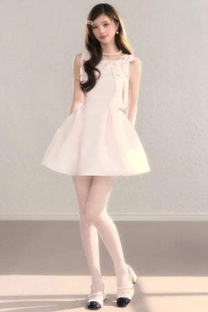 Classic French Waist-Cinching Dress