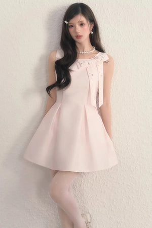 Classic French Waist-Cinching Dress